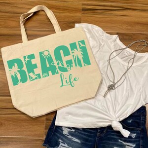 Beach Life SVG PNG instant digital download, cut file for Cricut and Silhouette, Summer t-shirt tumbler decal design stencil canvas image 5