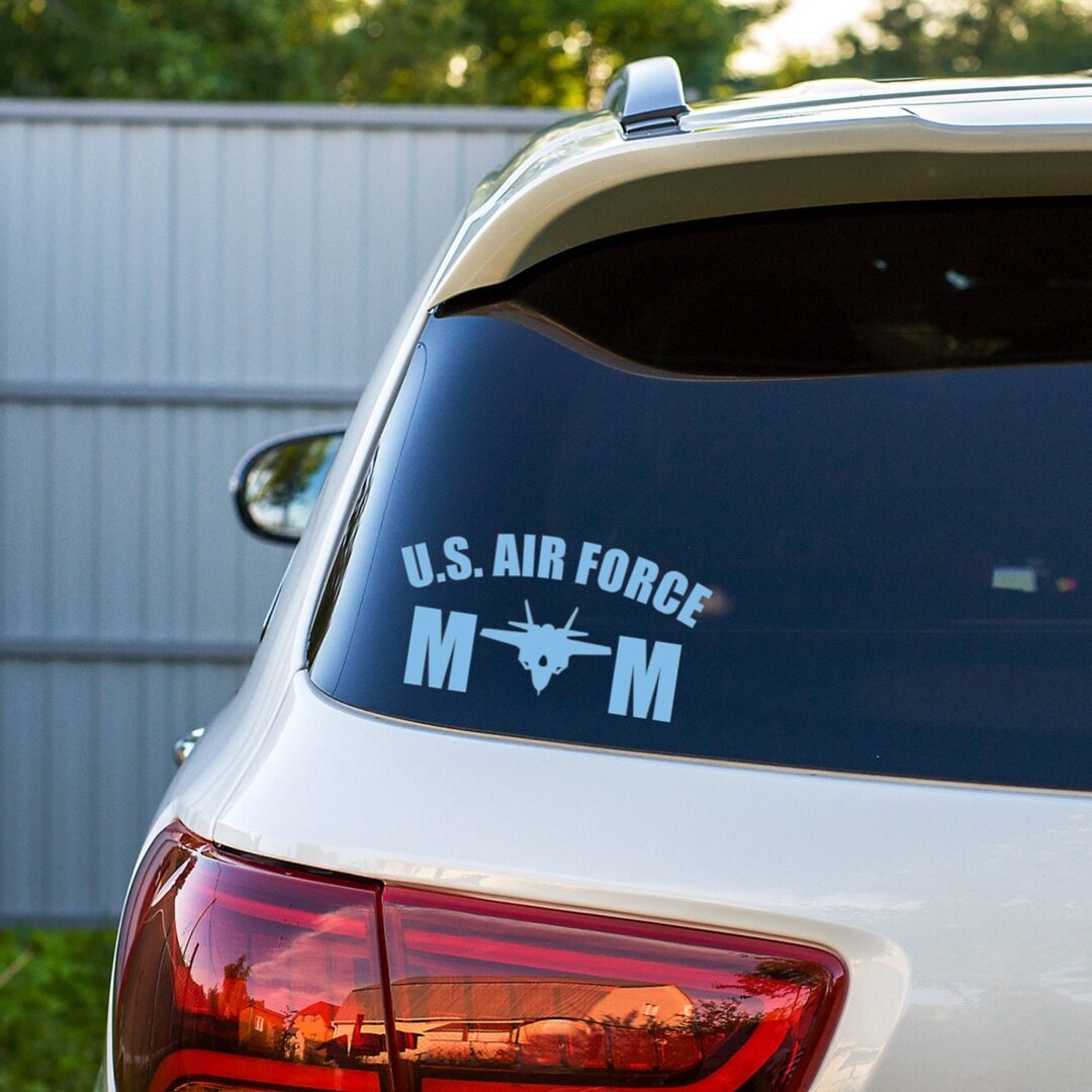 Air Force Mom Decal, United States Air Force Dad Bumper Sticker ...