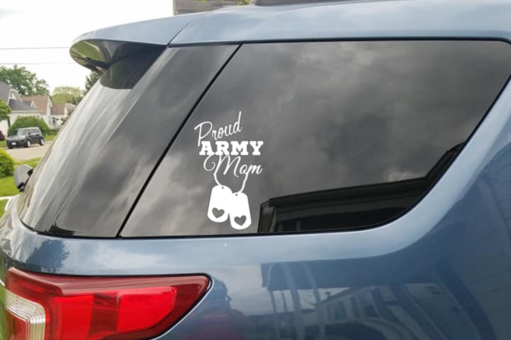 Proud Army Mom Decal, Army Family Window Sticker, Army Dad Vinyl Decal ...