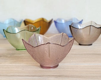 6 Coupes à Glace Vintage En Céramique Jaune - Rétro - Parfait Pour Desserts & Crèmes Glacées