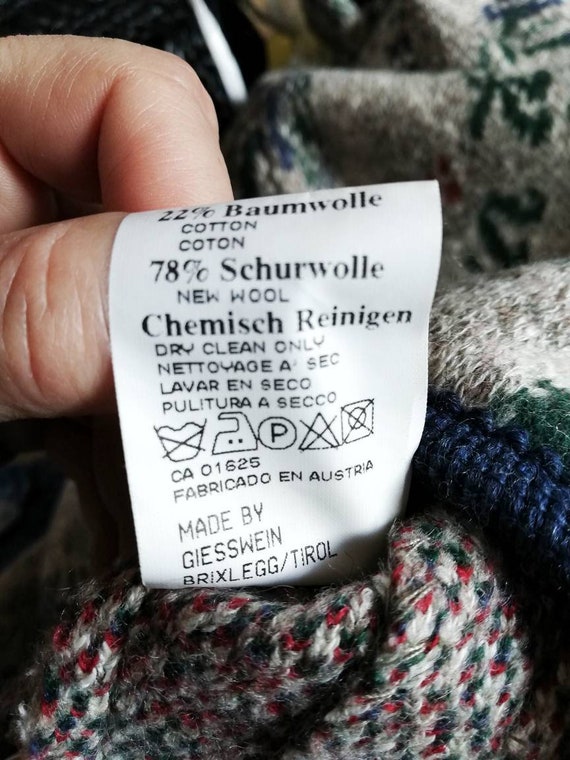 Giacca austriaca Giesswein cardigan jacquard lana e cotone | Etsy Italia