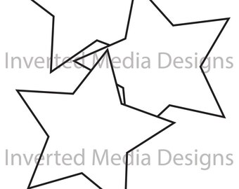 3 StarTangles middelmatige omtrek
