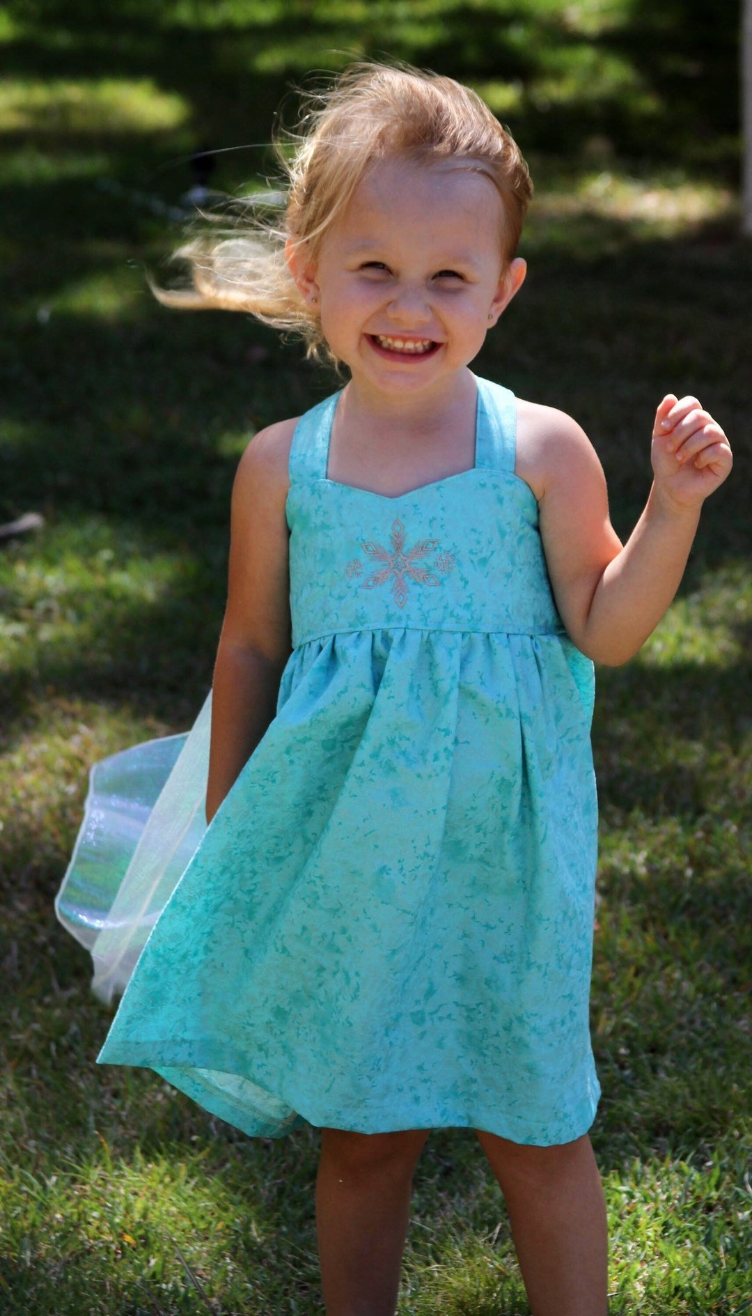 Girl's Snow Queen Dress , Snow Queen Costume , Ice Queen Dress