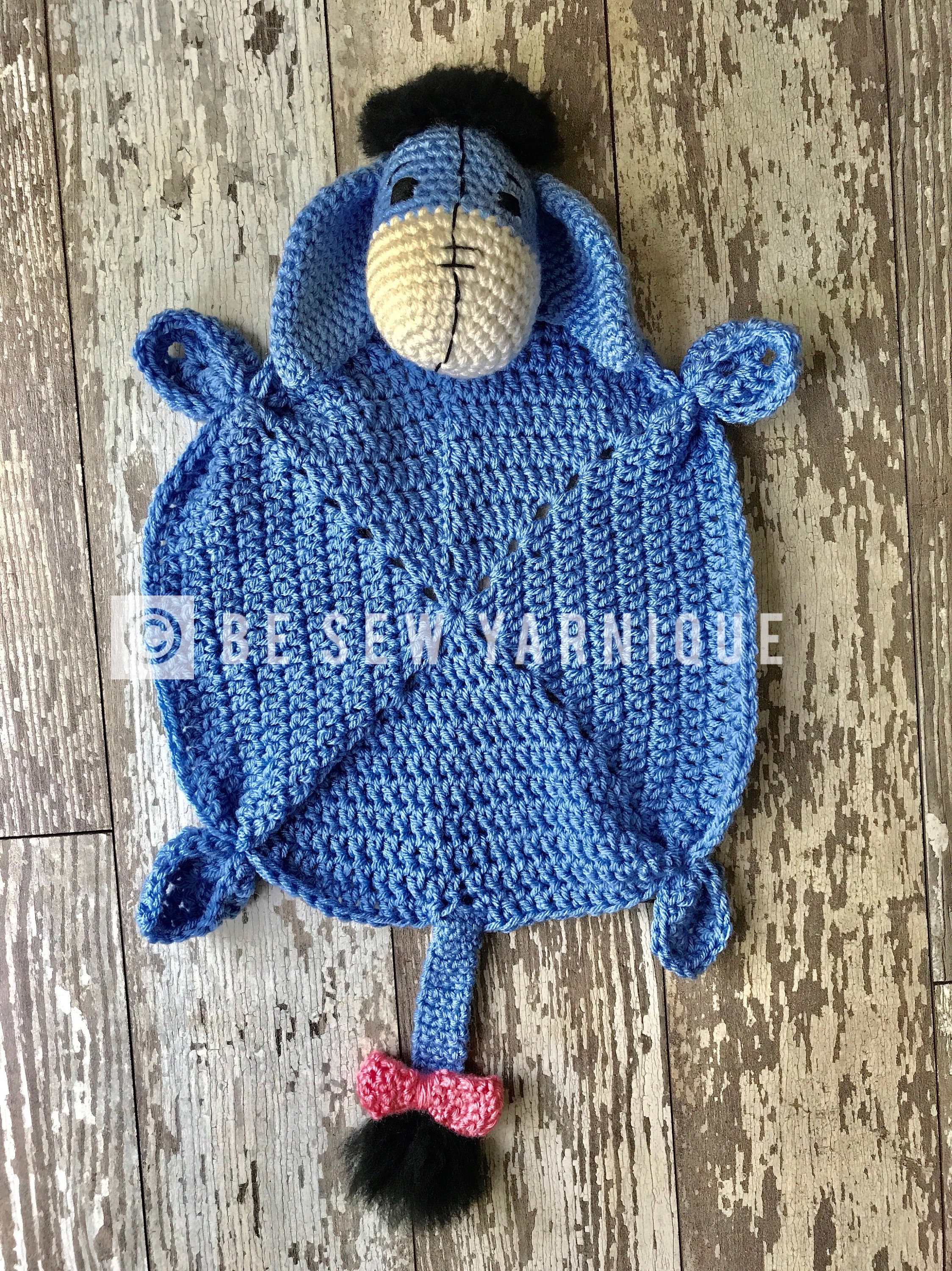 Inspired by Winnie the Pooh Piglet Eeyore Inspired Lovey Toy Blanket Security Blanket Etsy UK