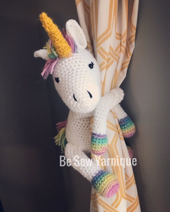 Unicorn Curtain Tie Backs Etsy