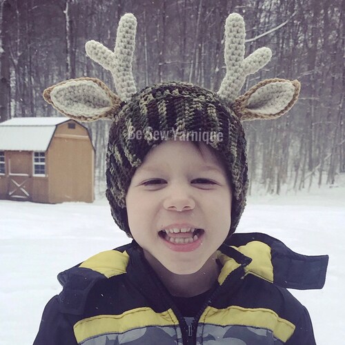Deer Hat Girl Boy Photo Prop Deer Winter Hat Etsy