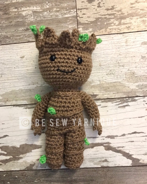 Inspired by Baby Groot Stuffed Amigurumi Toy