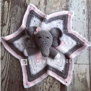 Elephant Lovey Blanket Elephant Security Blanket Toy