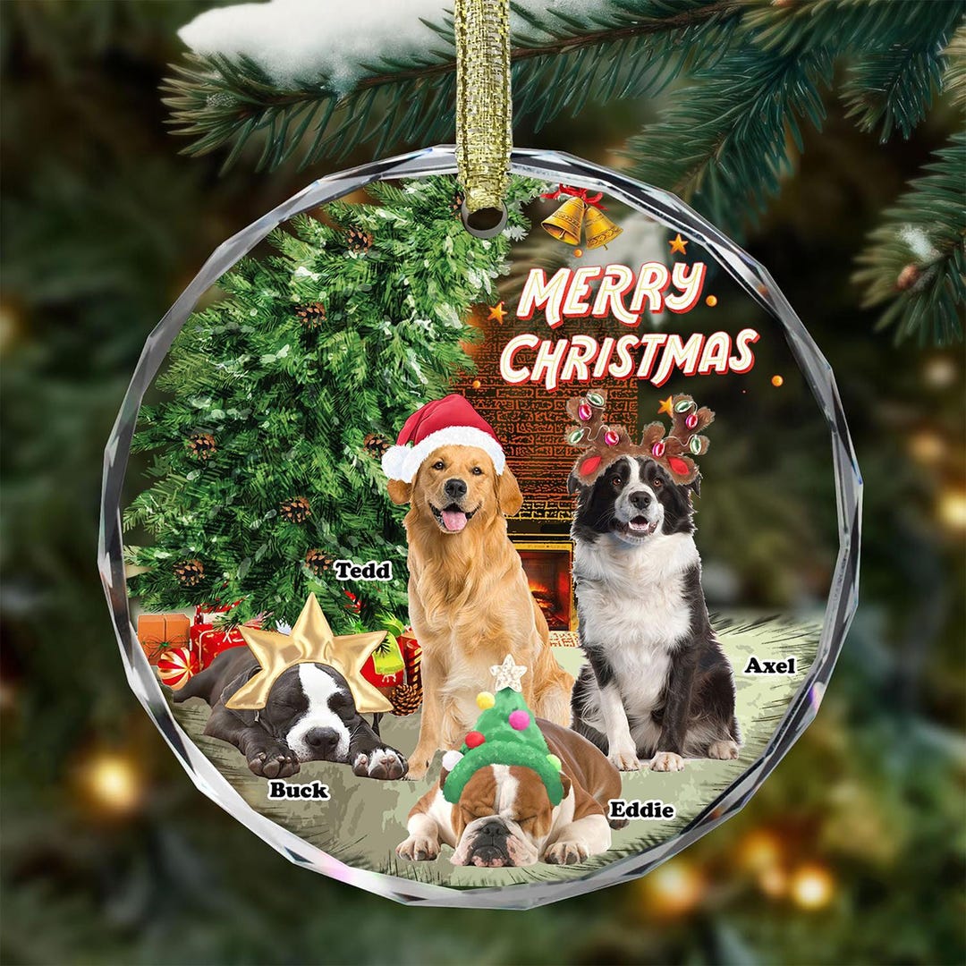Personalized Pet Christmas Ornament, Custom Dog Photo Christmas — free download