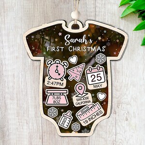 Personalized Baby‘s First Christmas Ornament, Custom Newborn Gift, 4D Shake Babies Ornament, Christmas Ornament, Baby Keepsake, Baby Gift