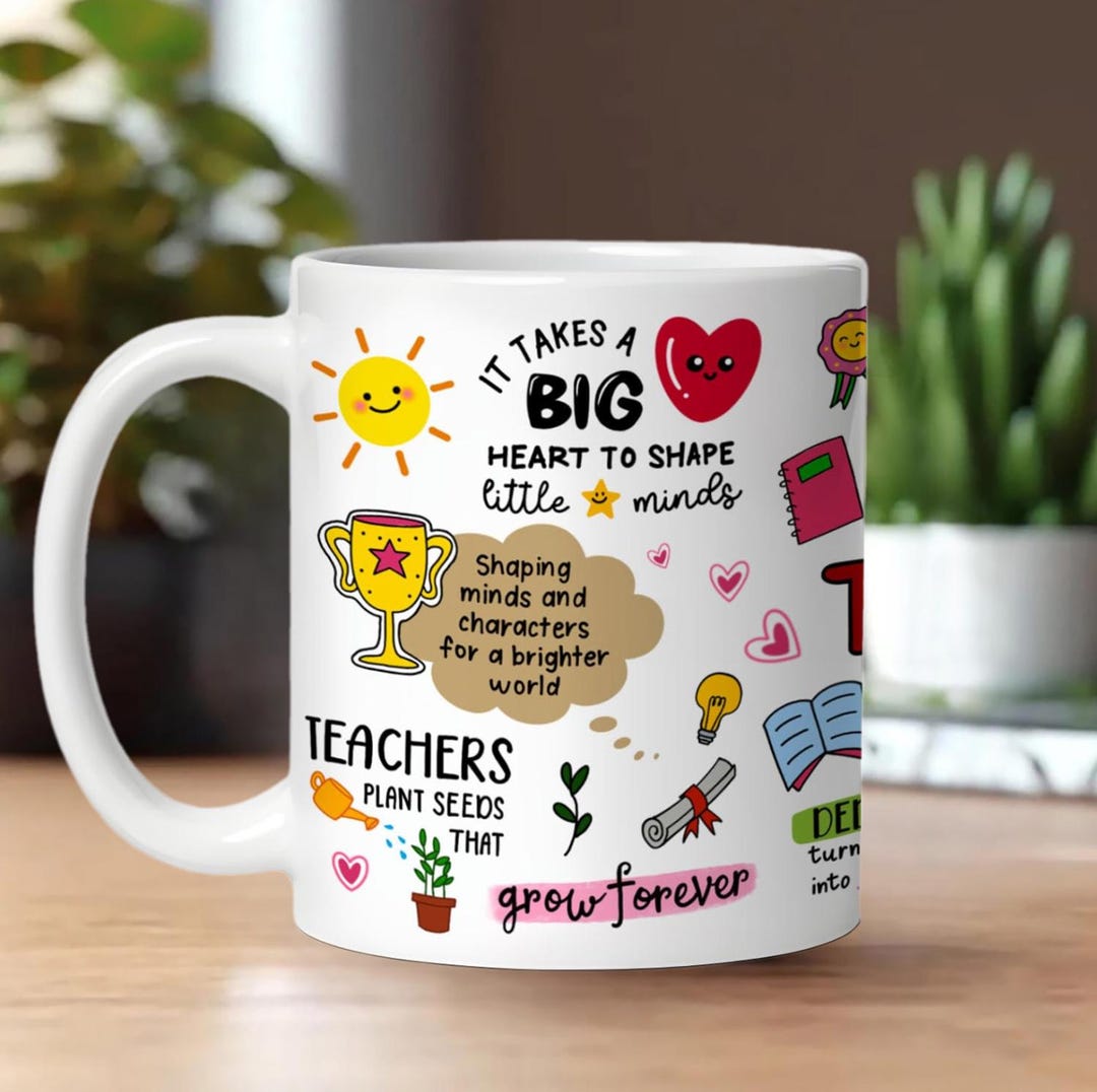 Personalized Mug for Teacher, Thank You Teacher Mug, Appreciation Gift ...