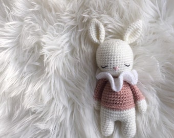 Tutorial de patrón de crochet amigurumi Lulu la conejita (personalizable)