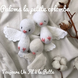 amigurumi crochet tutorial Paloma the Dove English US Spanish French