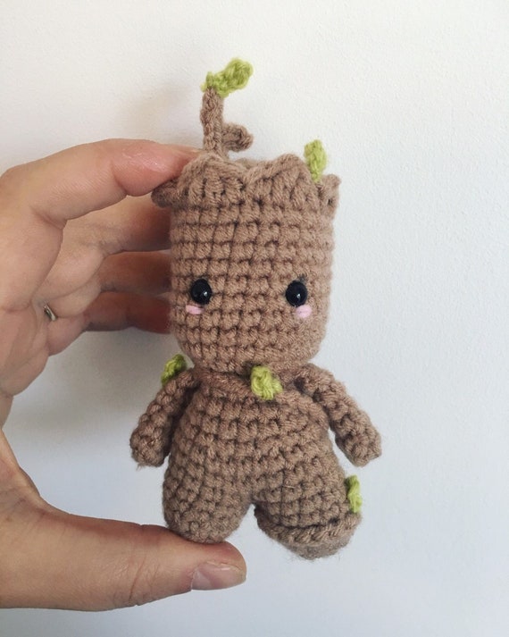 Mini Groot Inspire Format Porte Clefs Tutoriel Patron Etsy