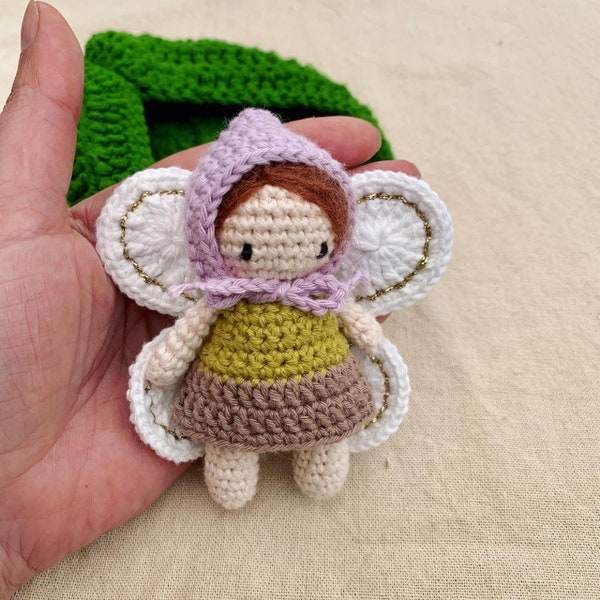 Tutoriel amigurumi La Petite Fée de Jardin - Français et Anglais US