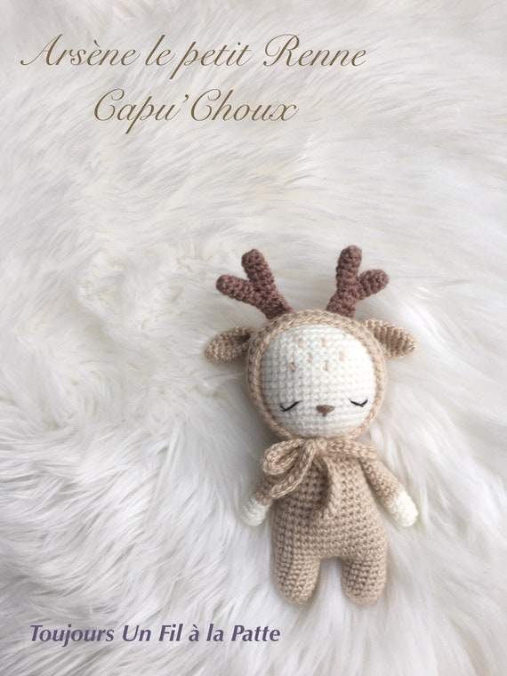 Buy Amigurumi Crochet Pattern Tutorial Arsène the Little Reindeer