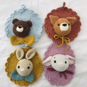 Cadr&#39;Animaux pattern tutorial - mouse, bear, fox and rabbit frame - French and English (US terms)
