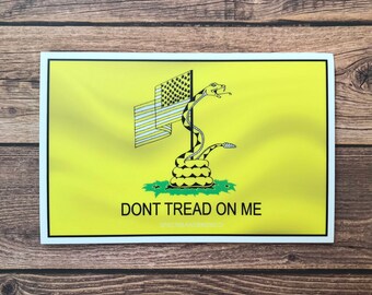 Don’t Tread on Me, 3”, 4”, or 6” Vinyl, Weatherproof Sticker