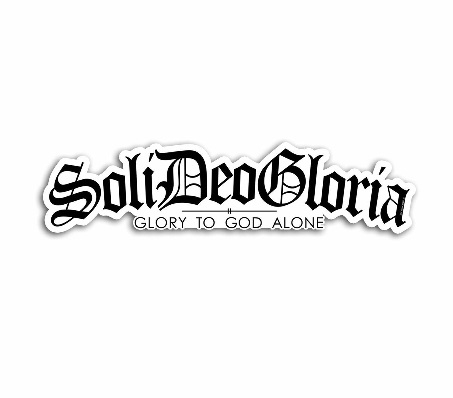 Reformed Stickers Soli Deo Gloria Sola Fide RC Sproul Etsy