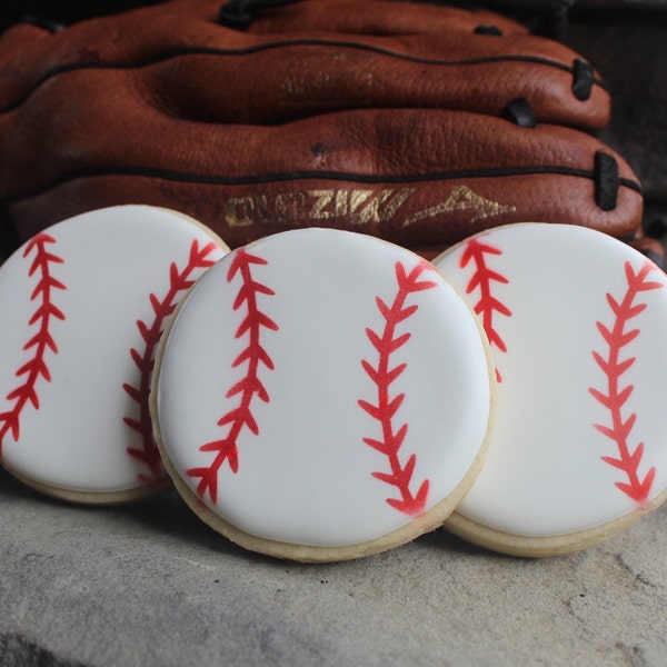 Baseball Cookies Etsy