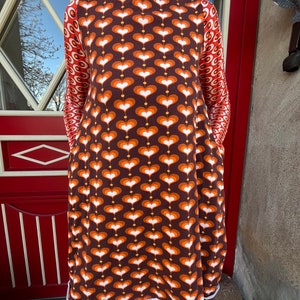 Froeken Frida Jersey Kleid Anouk, Retro orange Bild 1