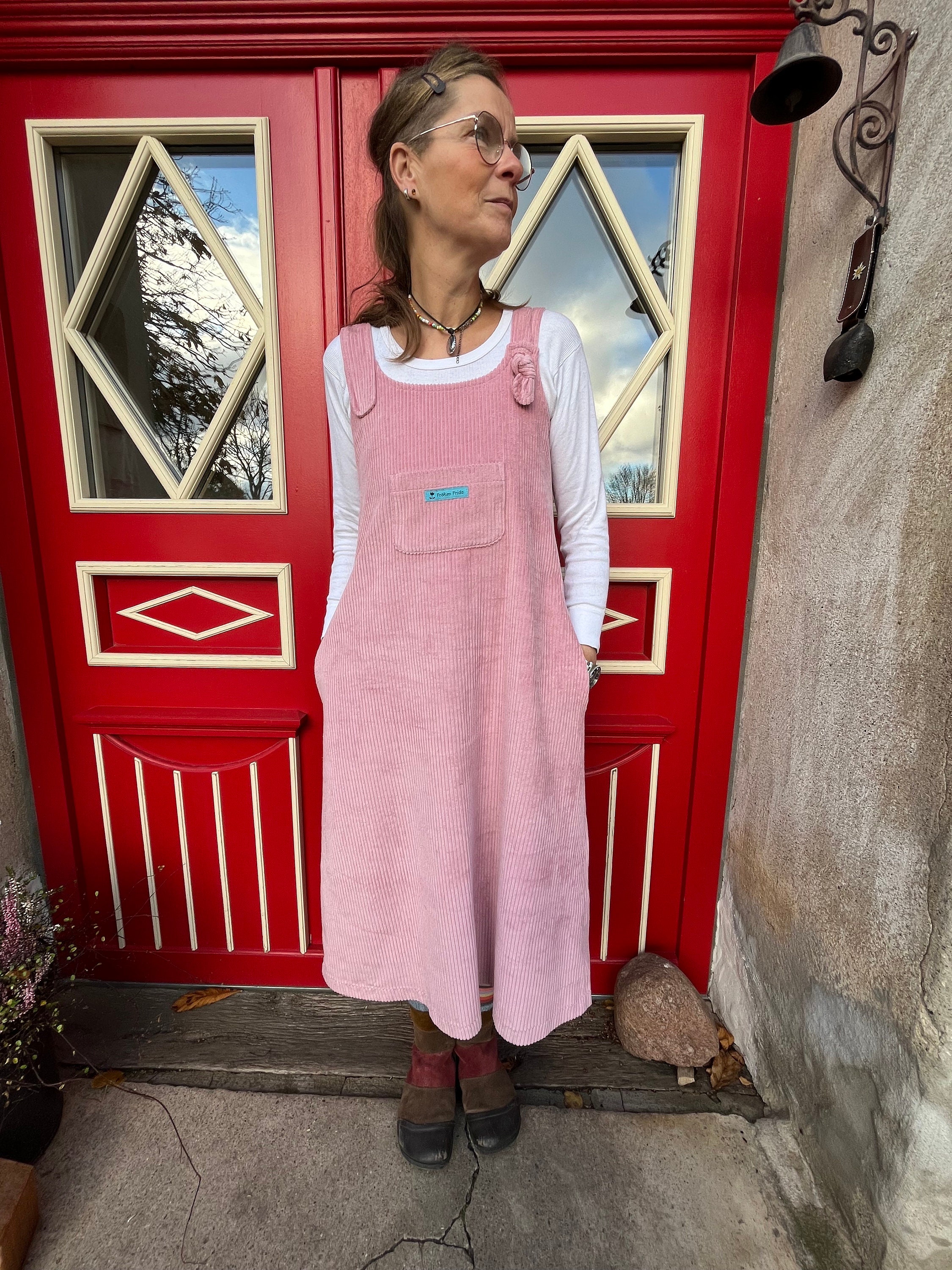 Lange rosa kleid - Etsy.de