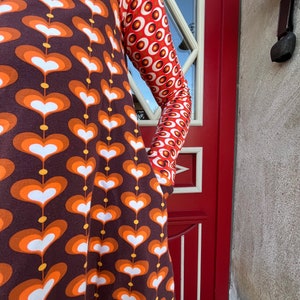 Froeken Frida Jersey Kleid Anouk, Retro orange Bild 4