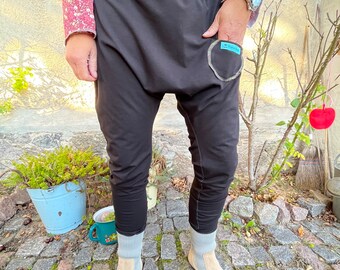 Pantaloni Froeken Frida Sweaty Berta, neri