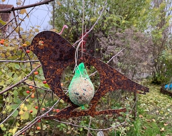 Froeken Frida Meisenknödel Halter Vogel, rostig