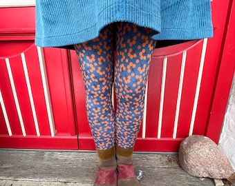 Froeken Frida Jersey Leggings blau orange braun