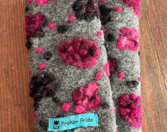 Froeken Frida wool cuffs/pulse warmer, grey