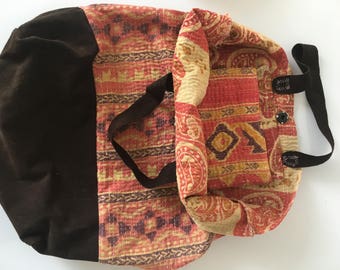 Hand made unique Kantha shopper