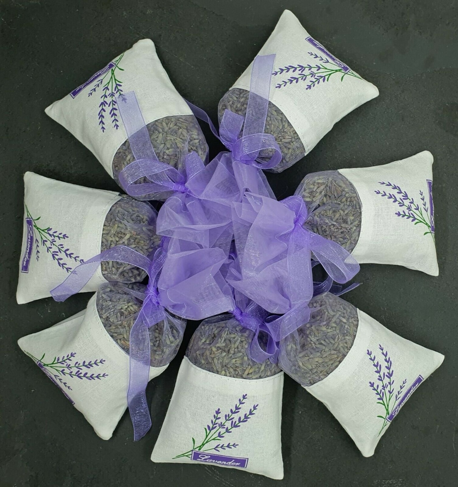 Lavender Bags Filled with Dried Lavender Light Purple Organza Etsy