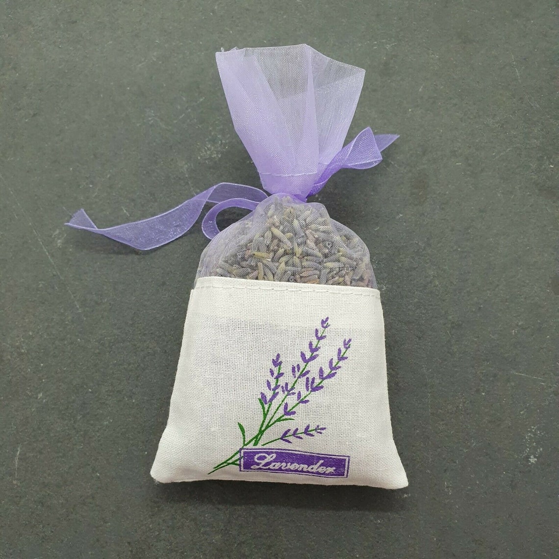 Lavender Bags Filled With Dried Lavender Light Purple Organza Etsy UK