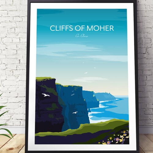 Cliffs of Moher Irish Wall Art Ireland Print Irish Etsy