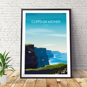 Cliffs of Moher Art Print: Ireland Travel Poster
