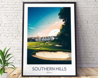 Southern Hills Country Club Golf Print - Tulsa, Oklahoma
