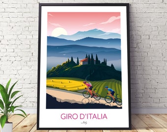 Cycling Print - Giro d'Italia - Grand Tour Poster