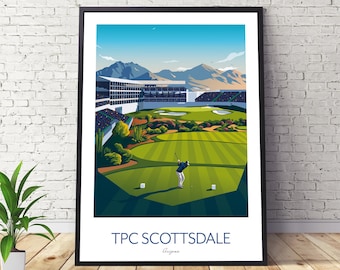 TPC Scottsdale Golf Print Arizona - WM Phoenix Open - Stadium Course 16th Hole