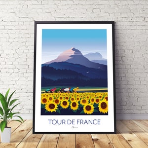 Tour De France Cycling Print