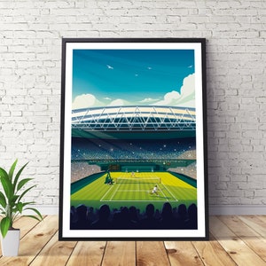 Impresión de tenis de Wimbledon - Londres