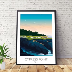 Cypress Point Golf Poster - Pebble Beach California