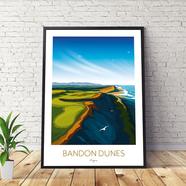 Bandon Dunes Golf Wall Art Etsy