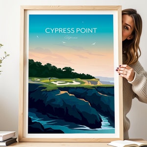 Golf Print of Cypress Point Club - California, USA