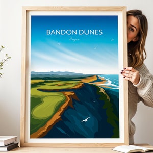 Bandon Dunes Golf Poster - Oregon Golf Course Resort