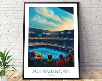 Australian Open Tennis Poster - Rod Laver Arena, Melbourne Park
