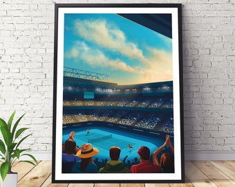 Australian Open Tennis Print - Rod Laver Arena, Melbourne Park