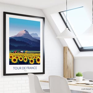 ツール・ド・フランス サイクリングプリント 画像 8