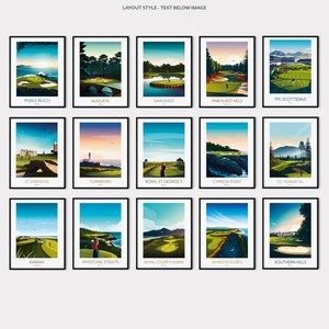 Golf Prints Any 3 for 2 Save Now Augusta, Pebble Beach, St Andrews, Sawgrass, Pinehurst, Kiawah, Bandon Dunes, TPC Scottsdale, Turnberry image 7