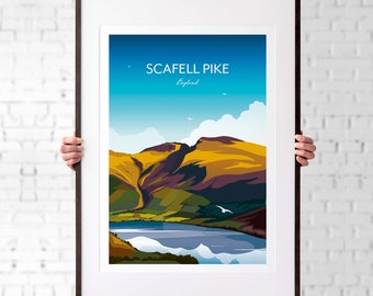 Scafell Pike Print - Lake District National Park - England's Highest Peak